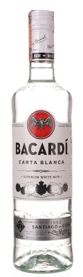 Bacardi Superior Rum Carta Blanca 37,5% 0,7L, rum