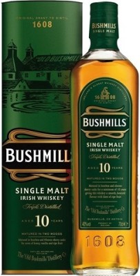 Bushmills 10r. Single Malt Irish whiskey 40% 0,7L, whisky, DB