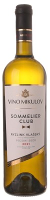 Víno Mikulov Sommelier Club Ryzlink vlašský 0,75L, r2021, nz, bl, su