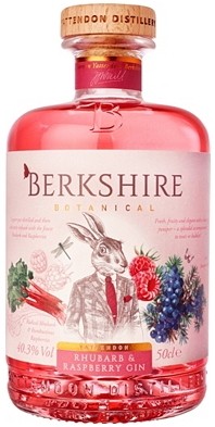 Berkshire Rhubarb & Raspberry Gin 40,3% 0,5L, gin