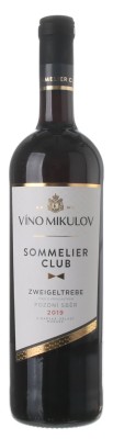 Víno Mikulov Sommelier Club Zweigeltrebe 0,75L, r2019, nz, cr, su
