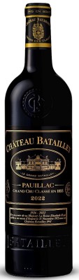 Bordeaux Château Batailley Pauillac 5eme Cru Classé (En Primeur) 0,75L, AOC, Grand Cru Classé, r2022, cr, su