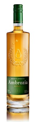 Apimed Ambrozia Citrus medový aperitív 0,75L, aperit, sl
