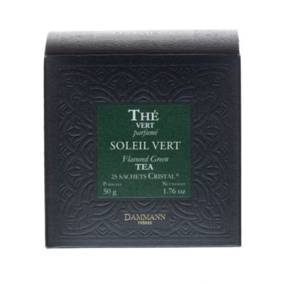 Dammann Fréres Sachets Box Soleil Vert, aromatizovaný, 25 x 2 gr.  3792,zelcaj, krsac