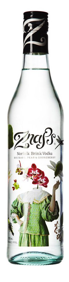 Znaps Norfolk Brink Vodka, ochutená s príchuťou rebarbory, hrušky a egrešu 37,5% 0,7L