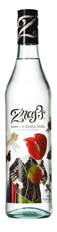 Znaps Somerset Medley Vodka, ochutená s príchuťou manga a zázvoru 37,5% 0,7L