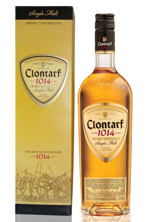 Clontarf 1014 Single Malt Irish 40% whisky 0,7L, whisky, DB