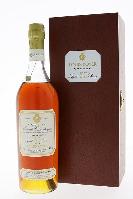 Louis Royer Grande Champagne 39 YO 43% 0,7L, cognac, DB