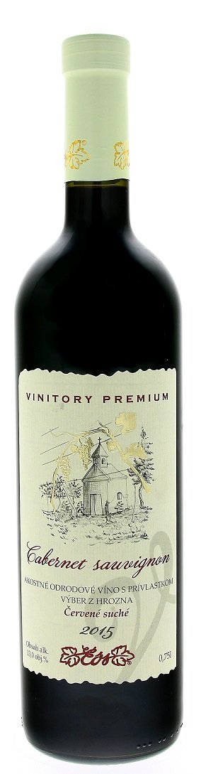 VVD Vinitory Premium Cabernet Sauvignon 0,75L, r2015, vzh, cr, su