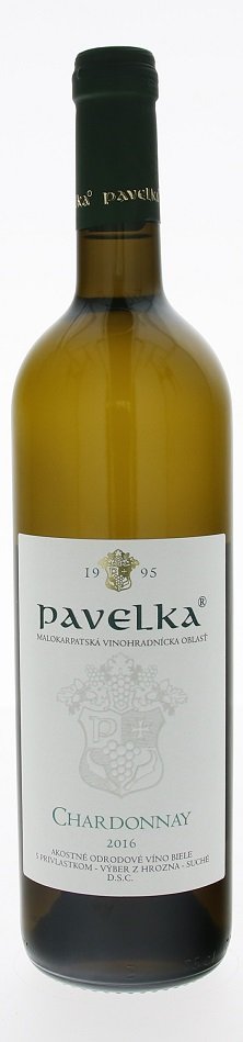 Pavelka Chardonnay 0,75L, r2016, vzh, bl, su