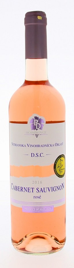 PD Mojmírovce Cabernet Sauvignon Rosé 0,75L, r2016, ak, ruz, su