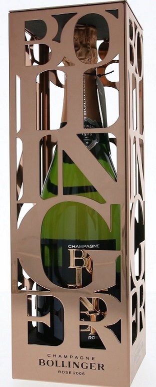 Champagne Bollinger Rosé Brut Limited edition 0,75L, AOC, r2006, sam, ruz, brut, DB