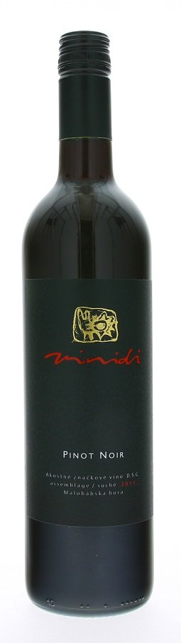 Vinidi Pinot Noir cuvée 0,75L, r2011, ak, cr, su, sc