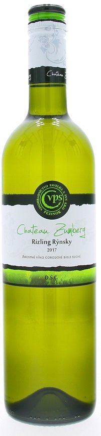 Pavelka Château Zumberg Rizling rýnsky 0,75L, r2017, ak, bl, su, sc