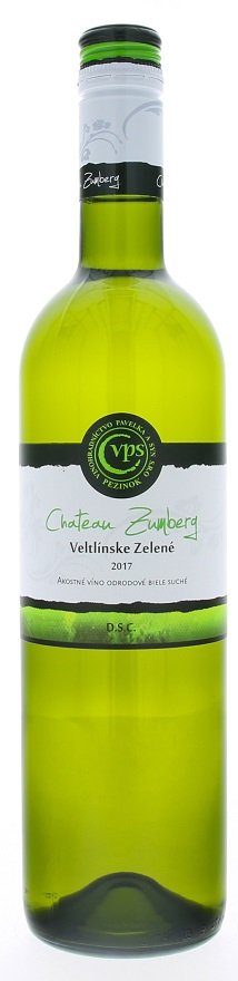 Pavelka Château Zumberg Veltlínske zelené 0,75L, r2017, ak, bl, su, sc