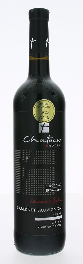 Château Modra Premium Cabernet Sauvignon 0,75L, r2012, vzh, cr, su