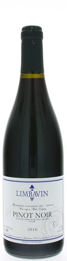 Limbavin Pinot Noir 0,75L, r2016, ak, cr, su