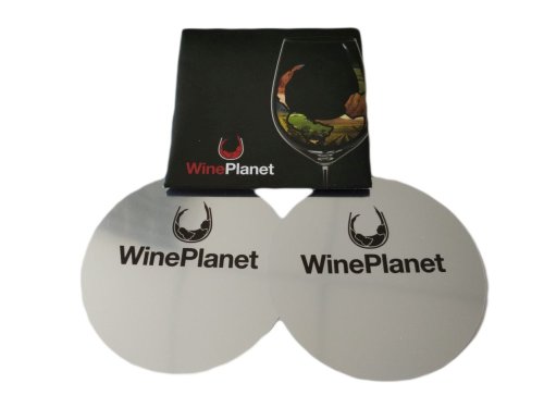 Vínna nálievka s logom Wineplanet - 2 kusy v balení, čierny obal
