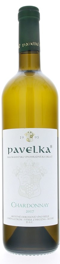 Pavelka Chardonnay 0,75L, r2017, vzh, bl, su