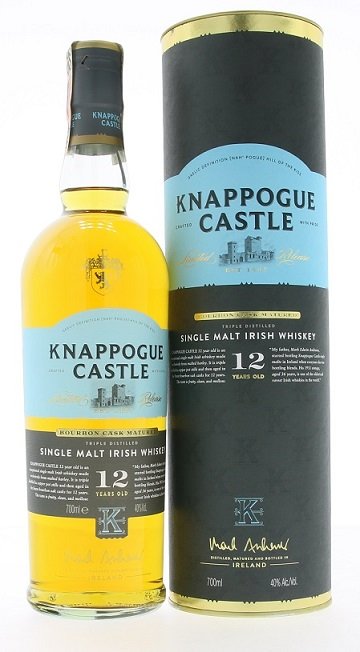 Knappogue Castle 12YO Irish whisky 40,0% 0,7L, whisky, DB