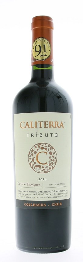 Caliterra Tributo Cabernet Sauvignon 0,75L, r2016, cr, su