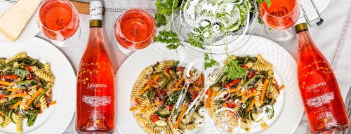 Pasta Primavera a TIP na víno Santa Cristina Giardino Rosé 2022